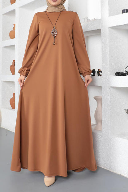 Polyester Cotton Blend Honey Modest Dress