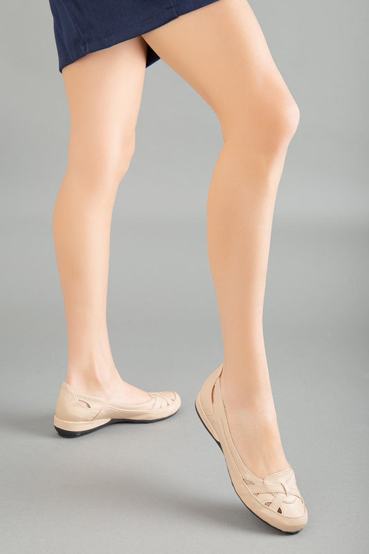 Women Ballerina Casual Stylish Nude Shoes