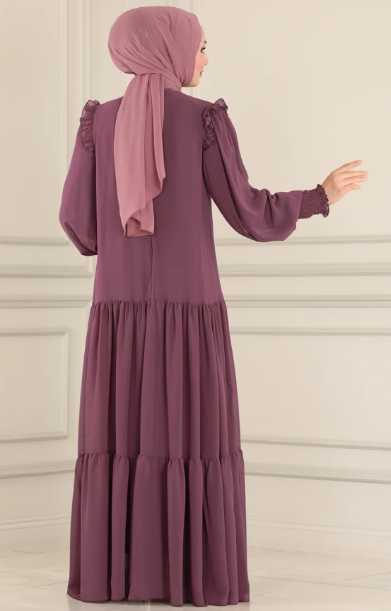 Chiffon Purple Dress