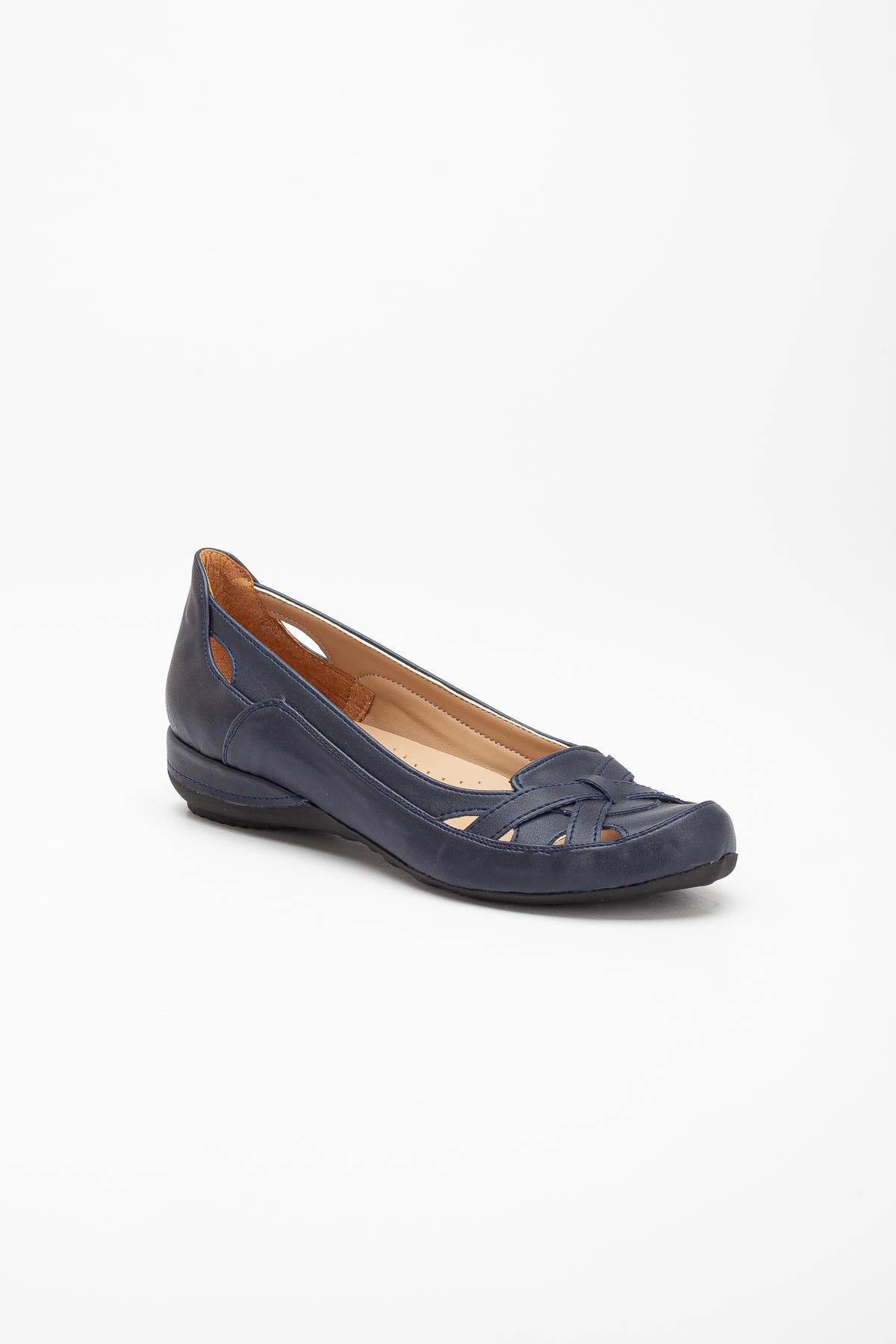 Women Ballerina Casual Stylish Navy Blue Shoes