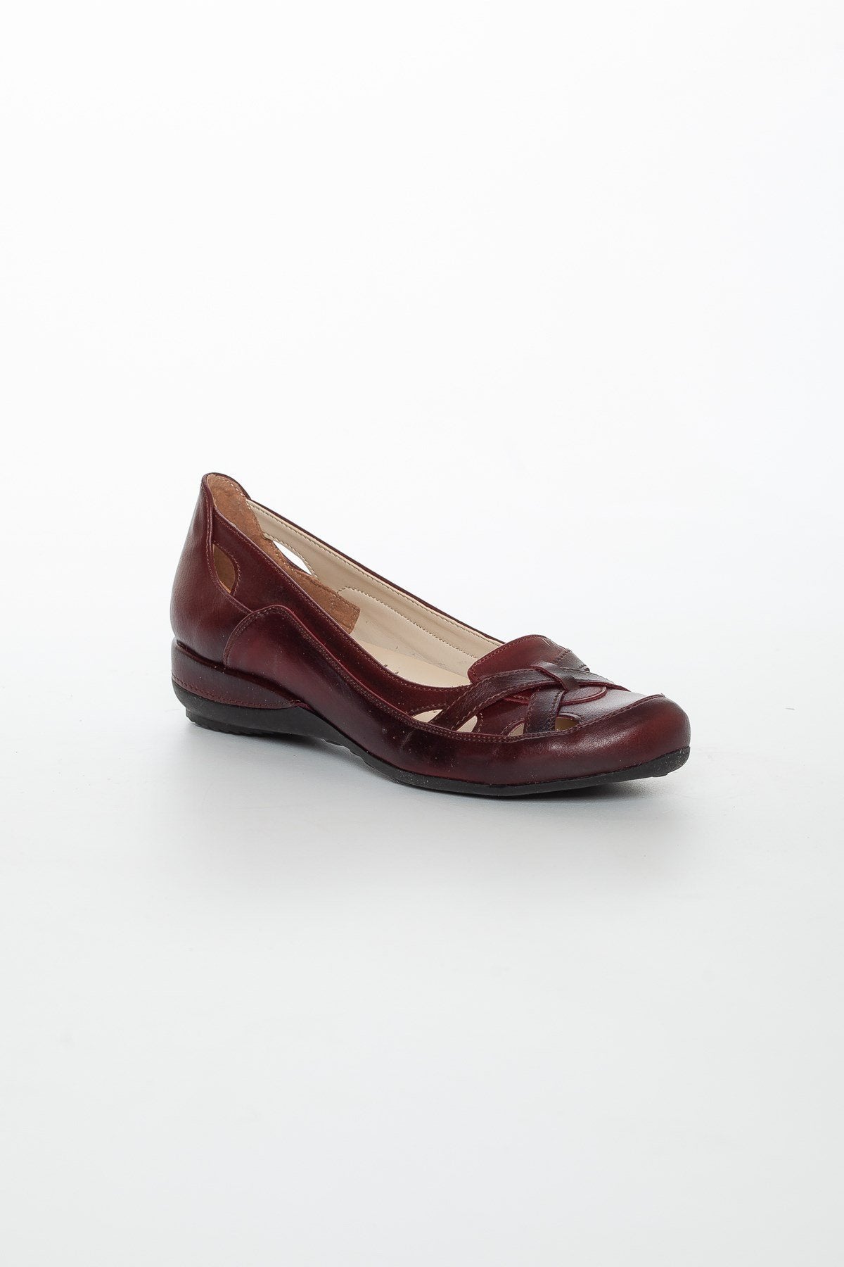 Women Ballerina Casual Stylish Claret Red Shoes