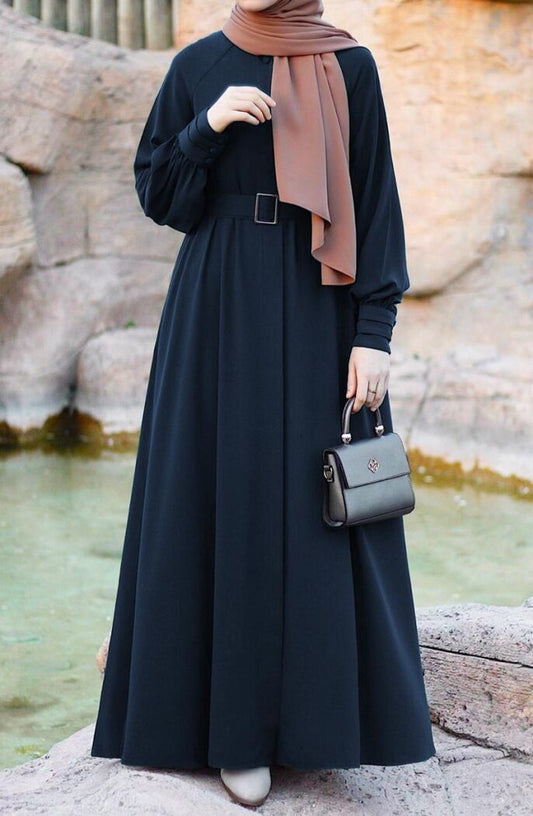 Crepe Abaya Navy