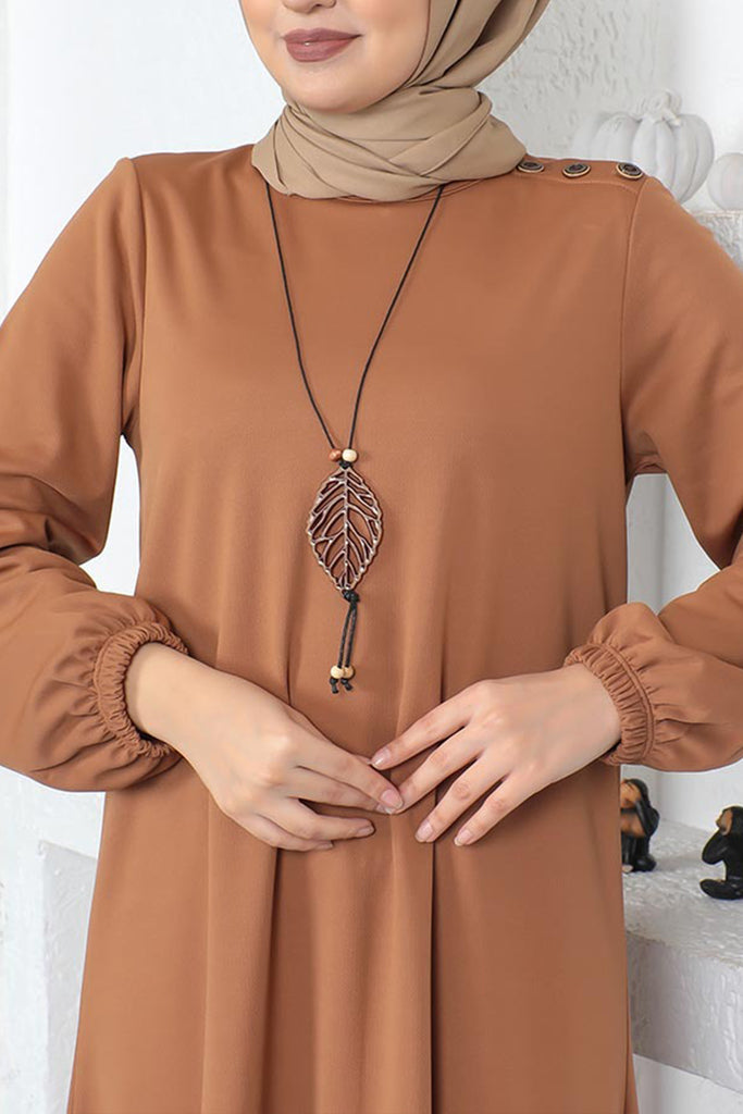 Polyester Cotton Blend Honey Modest Dress